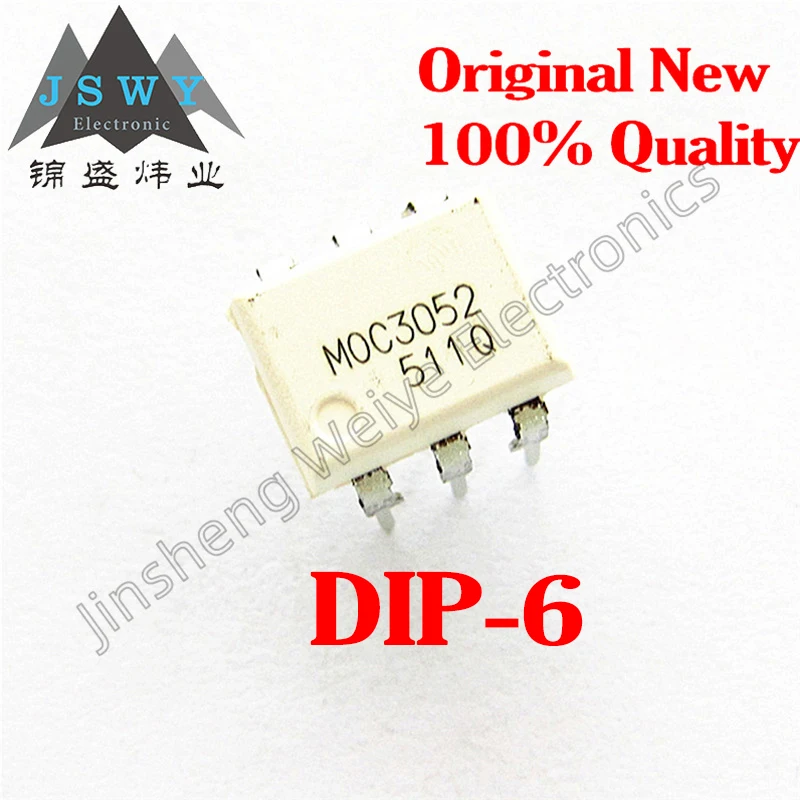 

1~30PCS Free Shipping MOC3052M MOC3052 DIP-6 Photocoupler Bi-directional Thyristor Driver Chip Good Quality In Stock