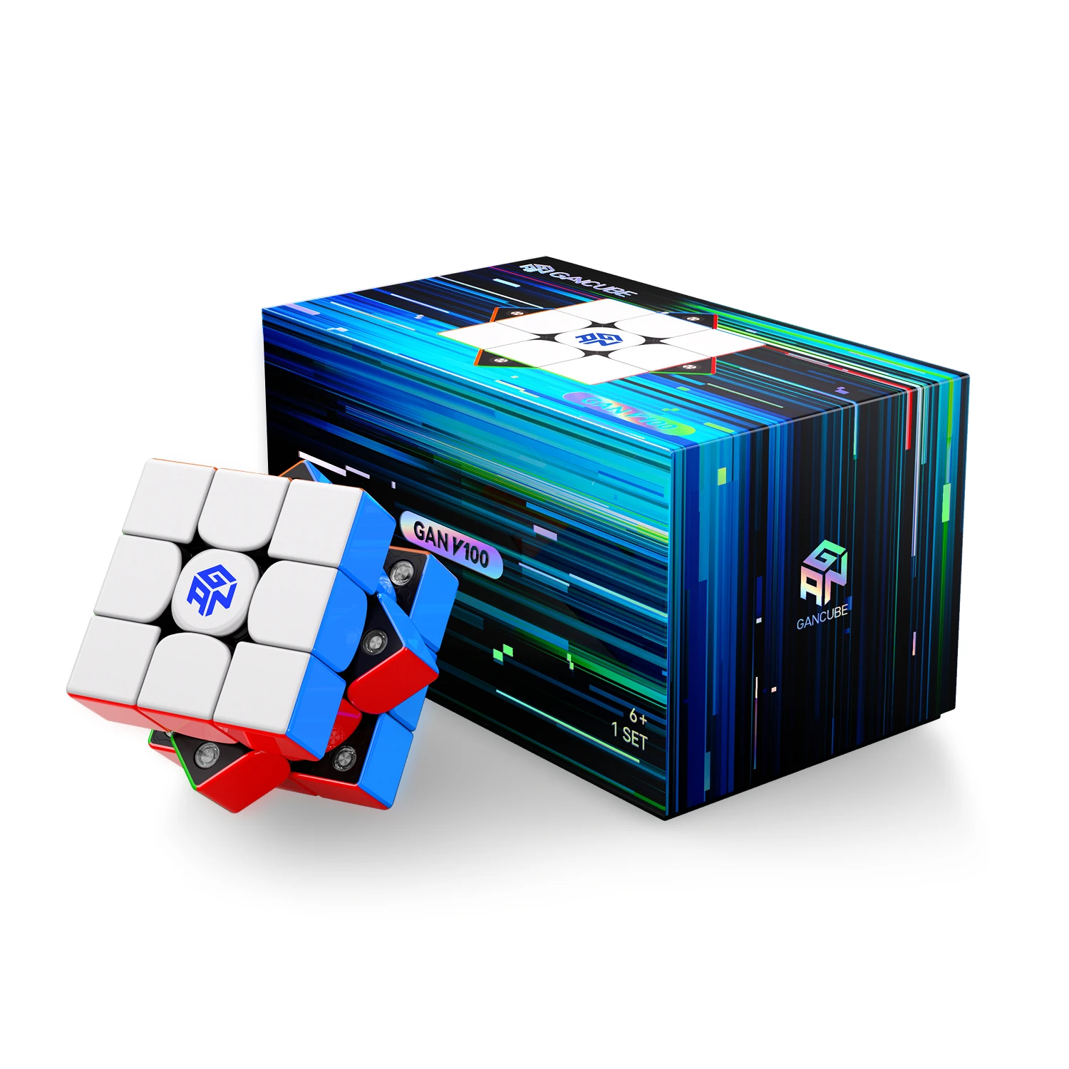 

GAN V100 Maglev 3X3X3 Magic Cube Stickerless 3x3 Speed Cube Puzzle Toys Kid Gift Magico Cubo GAN cube maglev