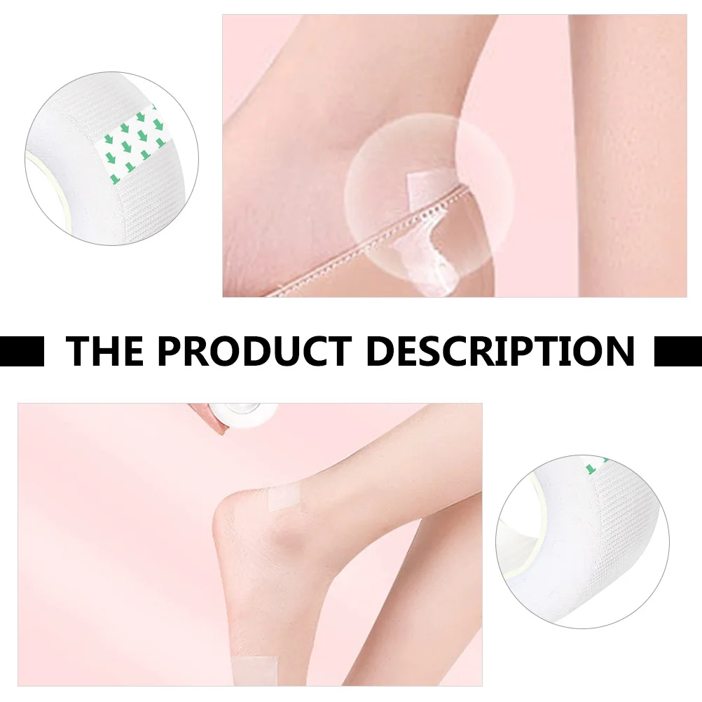 

1 set 2 Rolls Anti-Friction Heel Pads Waterproof Foot Care Stickers For High Heels Shoes Blister Protection Invisible Wear