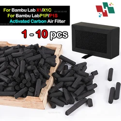 1/10Pcs Bambu Lab P1 X1 For Bambu Lab X1 X1C P1P P1S 3D Printer Parts Activated Carbon Filter Air purifier Filter Replacement