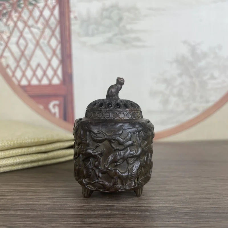 Qianhe Desktop Ornament, Sandalwood Incense , Craft Decoration, Fragrance Burner.