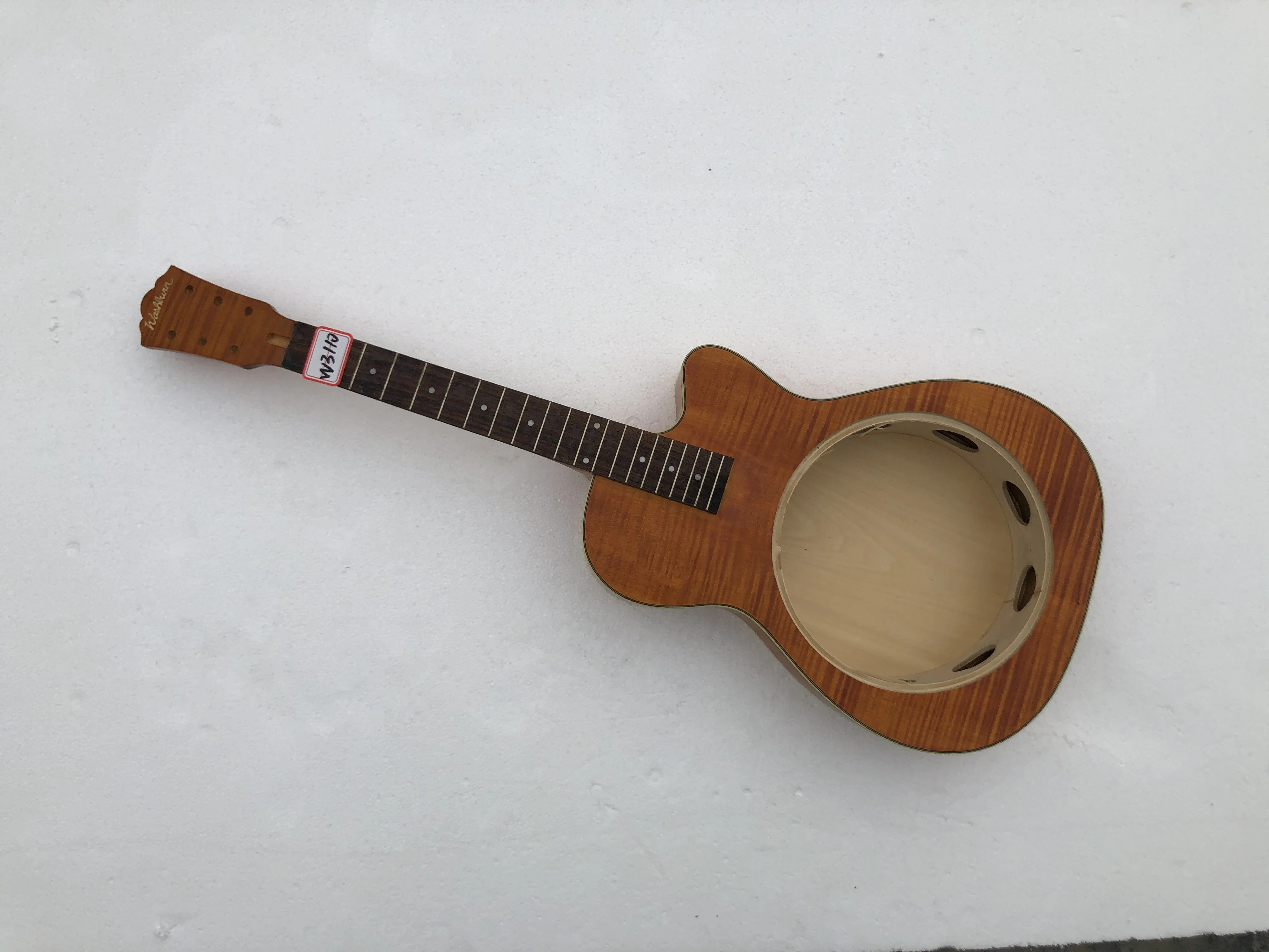 

DIY Resonator Guitar Part Guitarra Flame Maple Top without Hardwares in Stock Discount Free Shipping