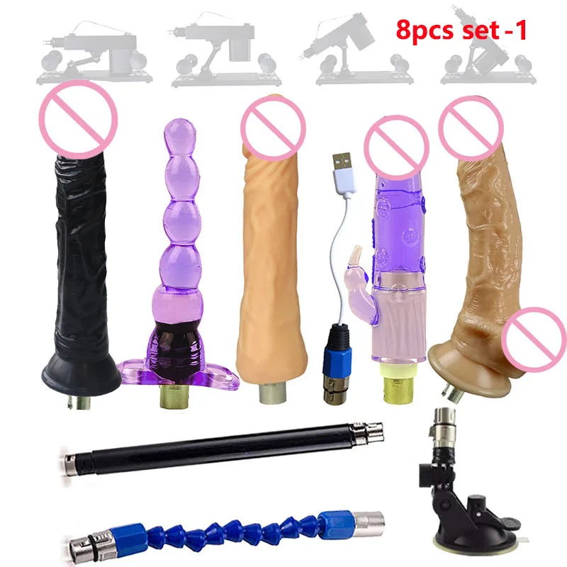 

Dildos Set Suit for 3XLR Sex Machine Attachments G Spot Sex Toys for Women or Couples Masturbation Machine Gun Accessories