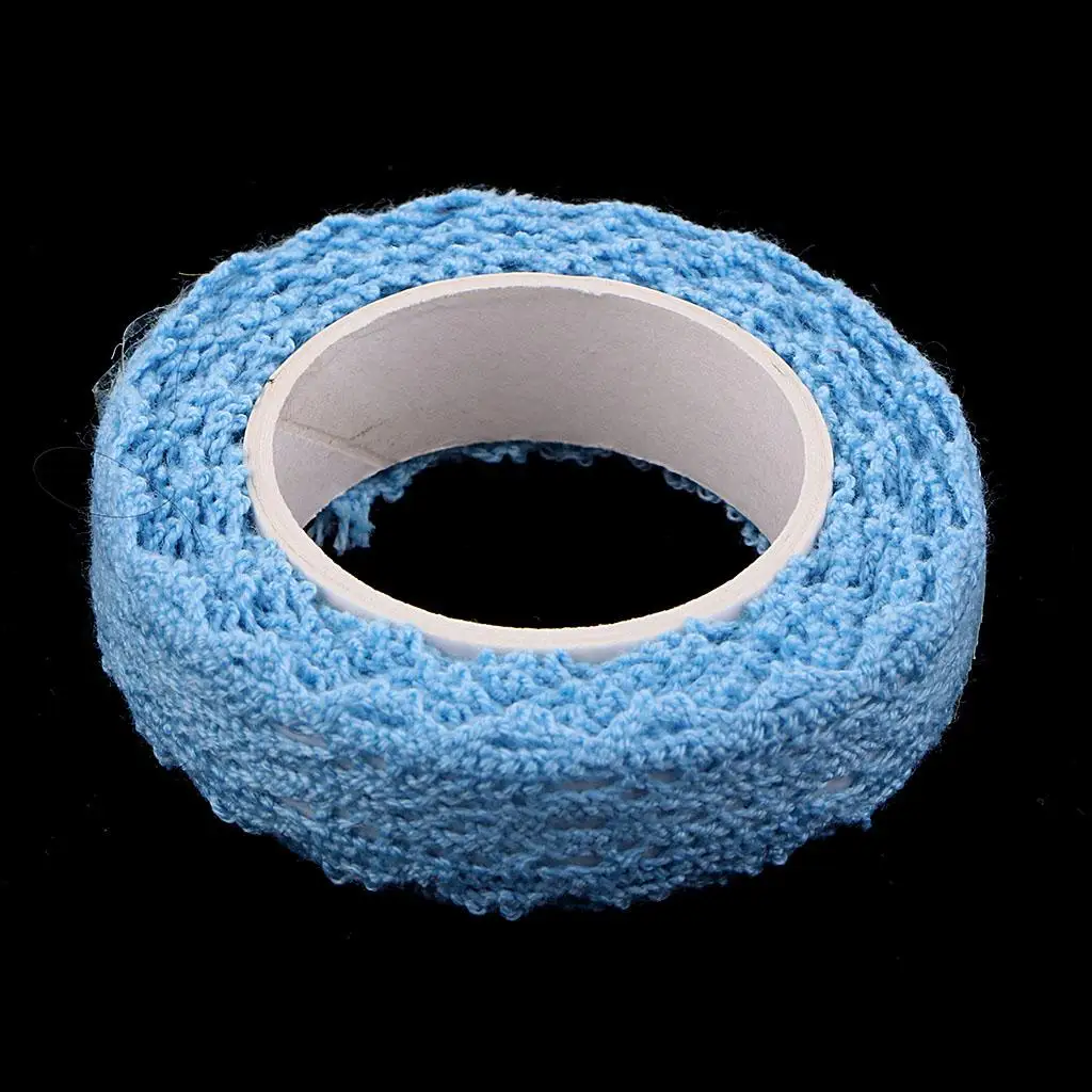 

Decorative Cotton Lace Tape Roll Sticky Washi Ribbon for Album Gift Wrapping Mixed Adhesive Card Craft Projects