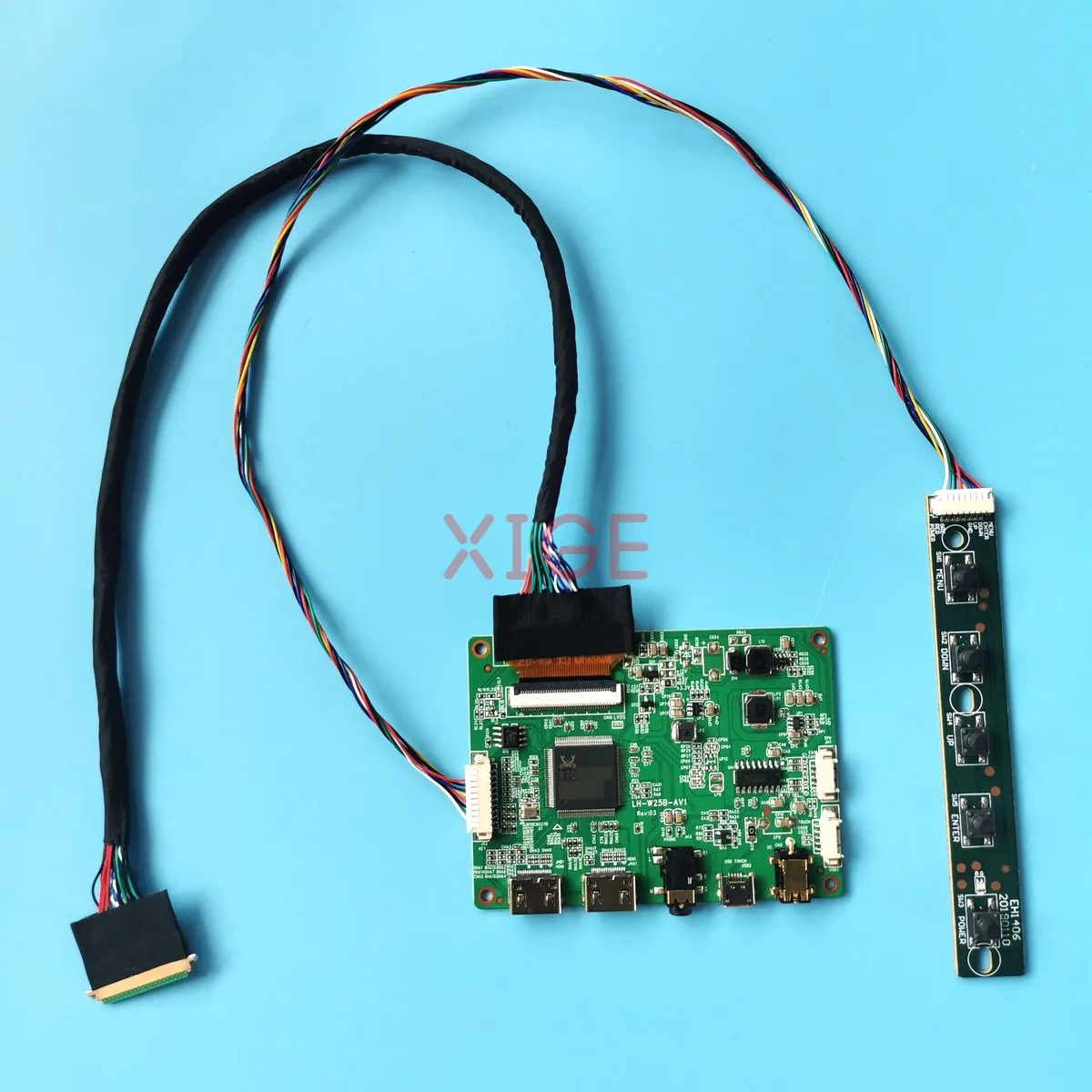 

Плата контроллера драйвера для CLAA101WA01 CLAA101WB03, комплект DIY HDMI-Mini, 40-контактный LVDS 10,1 "1366x768, экран монитора ноутбука, USB Micro