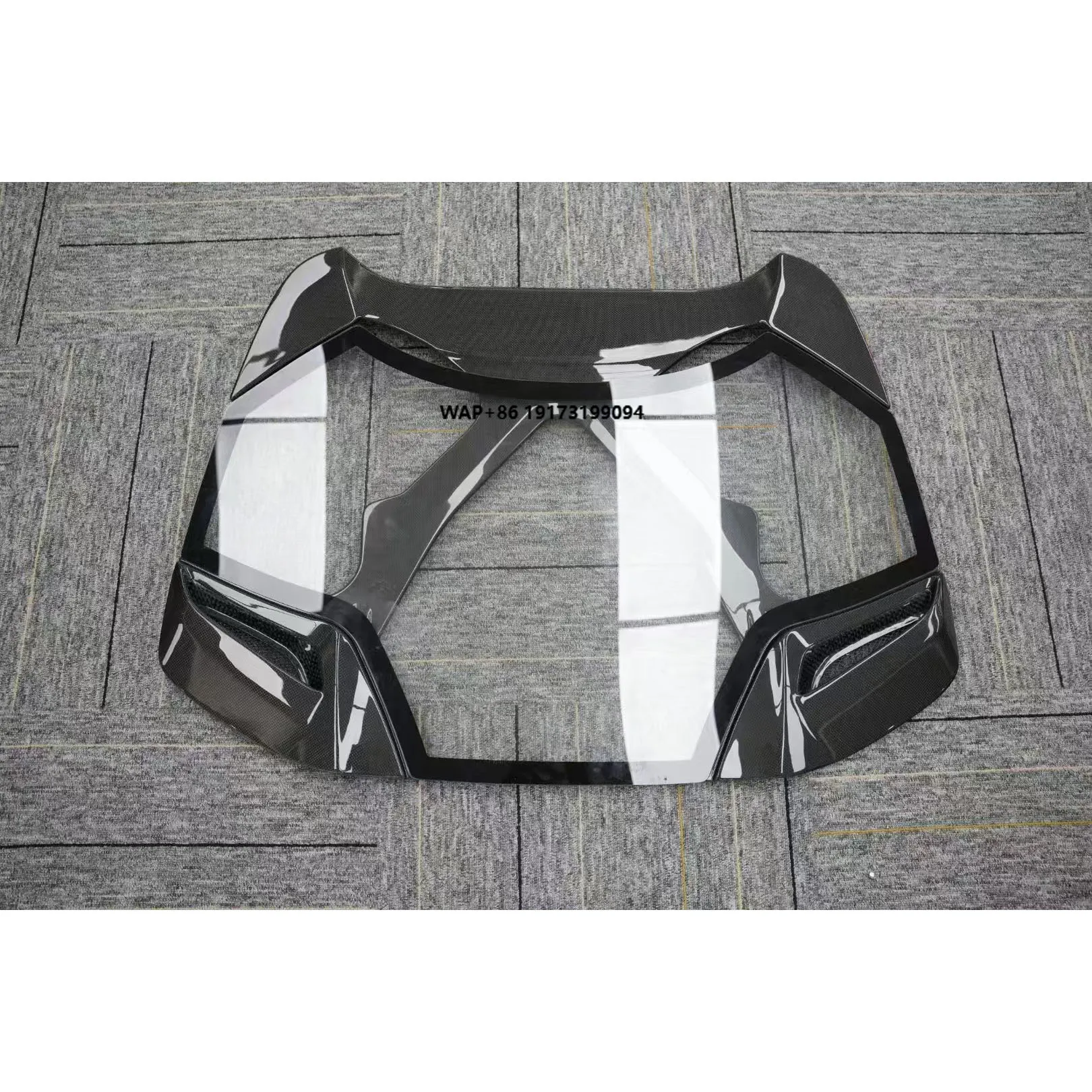 Dry Carbon Fiber Hood Rear Engine Cover Trunk for 488 Spider Perfect Fitment