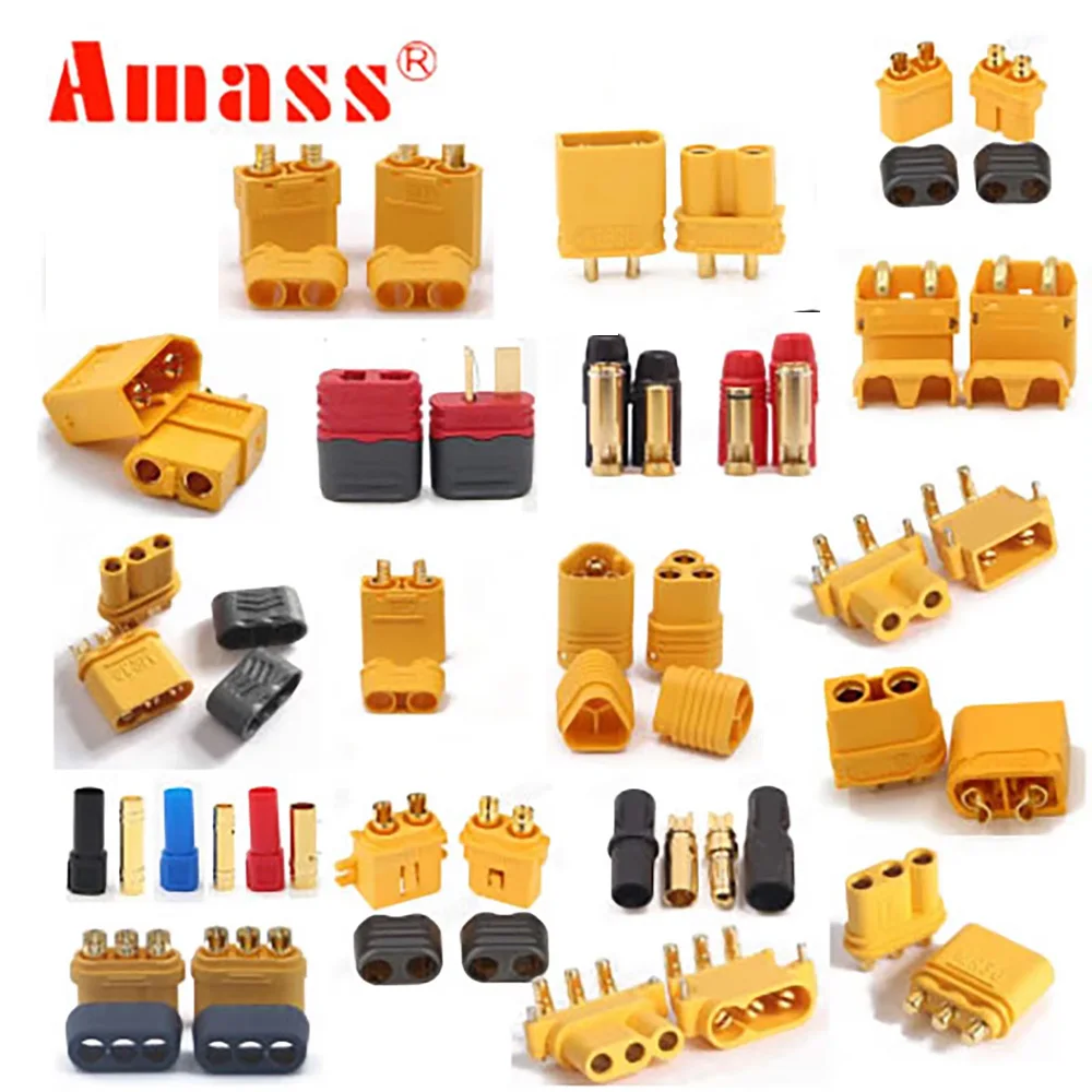 Amass 5pair Conector  XT60 + XT30U XT60U XT90 XT90-S MR60 MR30 XT60PW XT90PW XT30PW AS150 XT150 XT60-P MR30PB MT30 MT60