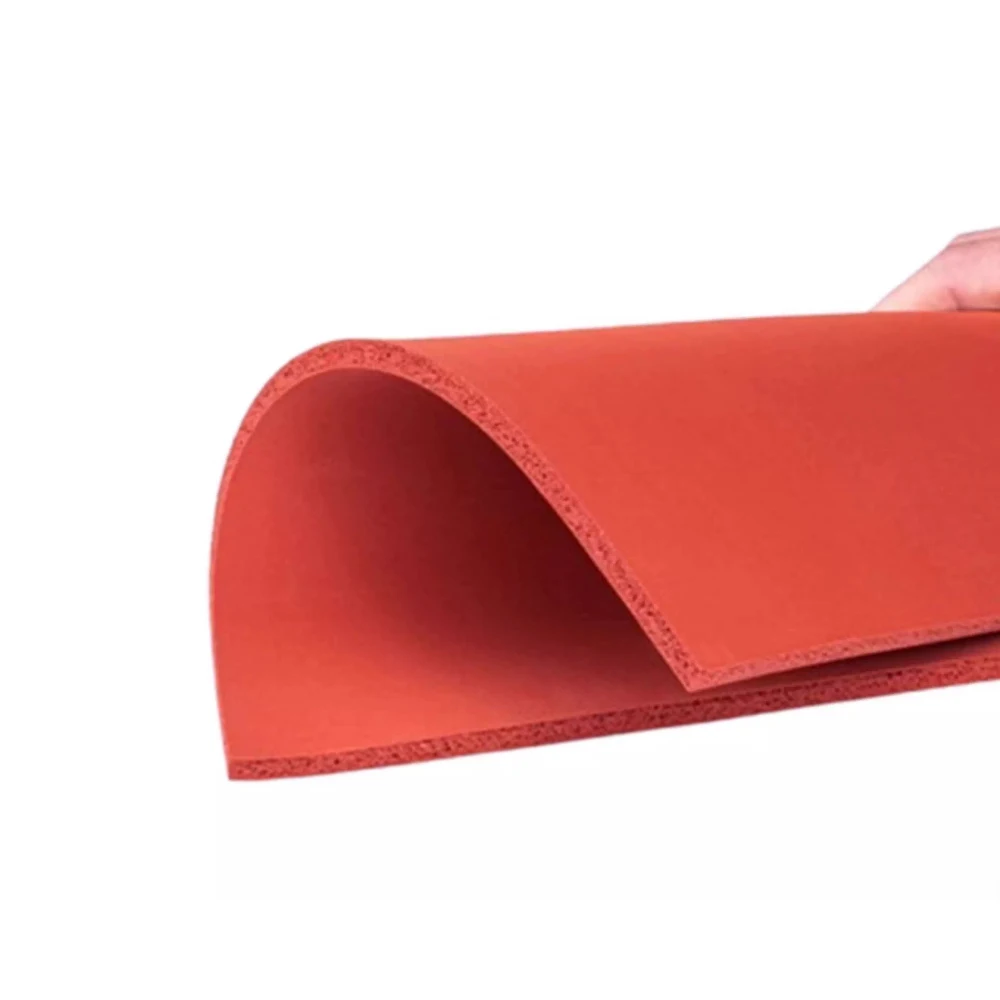 1-20Pcs High-Temperature Resistant Silicone Foam Board 1/1.5/2/3/4/5/6/8/10mm Foam Silicone Pad Shock-Absorbing Sealing Foam