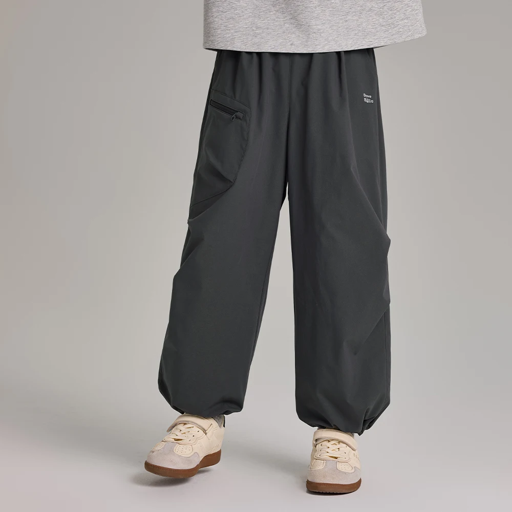 Dave Bella Children Winter Warm Cargo Pants Boys Girls Elastic Waist Casual Sports Jogger 7-13 Years Kids Trousers DK4264408