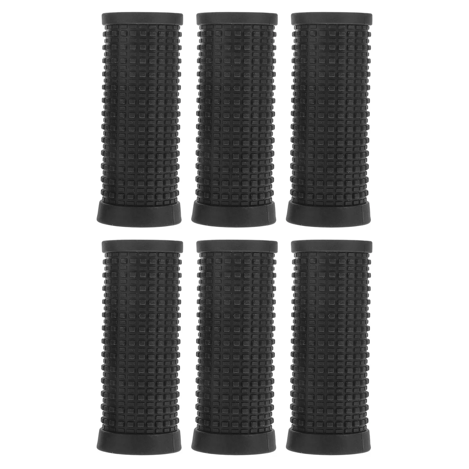 

6Pcs Bike Handlebar Grips Comfortable Non-Slip Rubber for Mountain Bike Riding Kids Training Handlebar Bicycle Grip Replacement