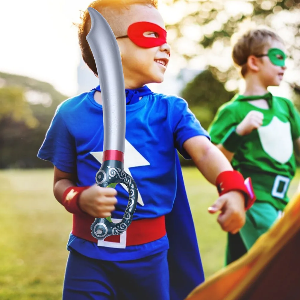 

12pcs Inflatable Pirate Swords Pvc Kids Plaything Festival Cosplay Prop Halloween For Children Pretend Play Stage Performance