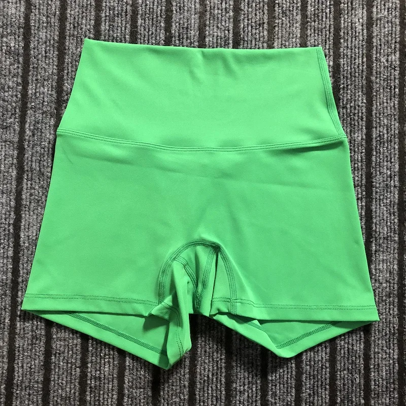Einfarbige Yoga-Leggings mit hoher Taille, ultrakurz, weich, für Damen, Fitnessstudio, sportlich, eng, Sport, kurze Kompression, umfassendes Training, Joggen – Detail 9