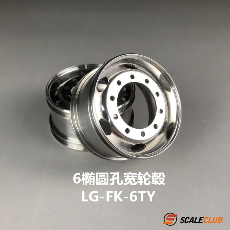 R/C Speelgoed Truck Velg Metalen Universele Brede Smalle Velgen Voor Tamiya LESU SCANIA VOLVO Tractor Truck 1/14 Onderdelen SCALECLUB