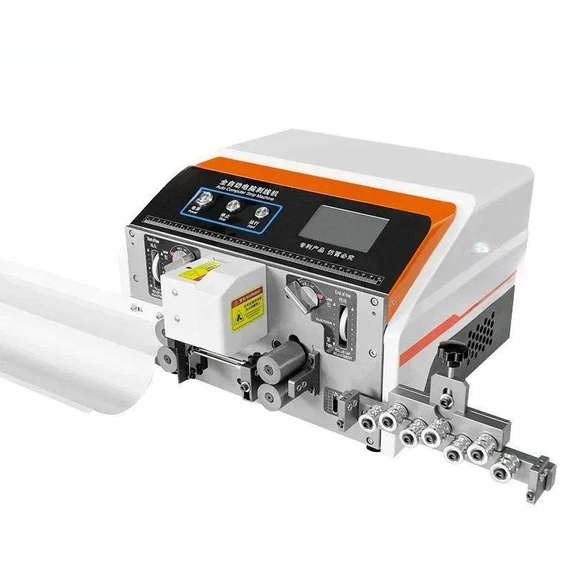 

Automatic USB cable making machine for copper wire insulated cable equipment Computerized wire cutting and stripping