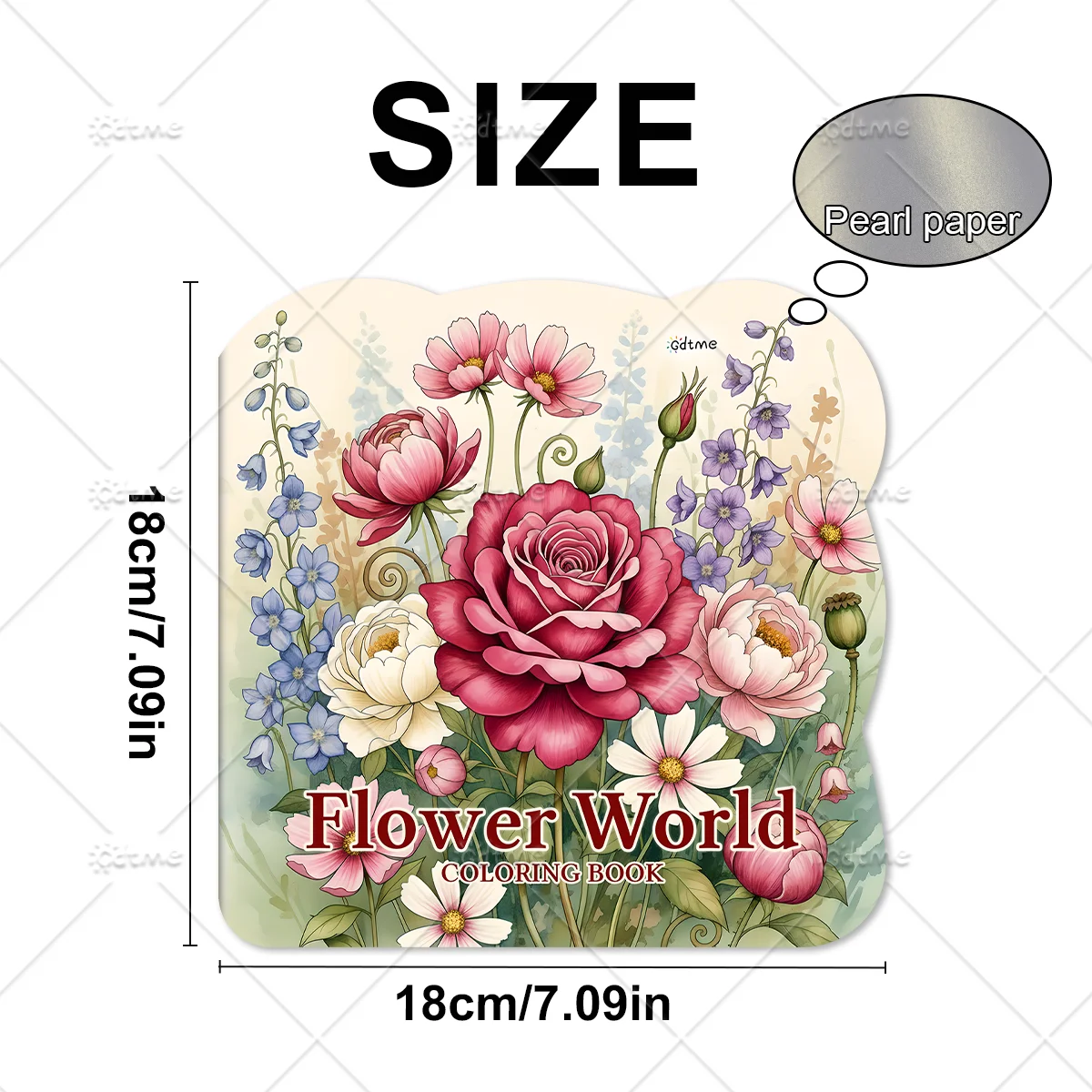 Flower World Coloring Book for Adults Cute Cozy Daily Activities Irregular Patterns for Relaxation (Cozy Spaces Coloring)