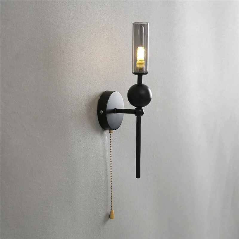 Minimalist Iron Art Wall Lamp Modern LED Living Room Wall Lights Nordic Dining Hallway Bedroom Foyer Home Decoration Wall Lamps