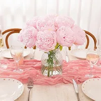 3/5/10Pcs Peony Artificial Flowers Bouquet 20CM Fake Flower Bundle for Home Room Decor Wedding Marriage Decoration DIY Ornament 2