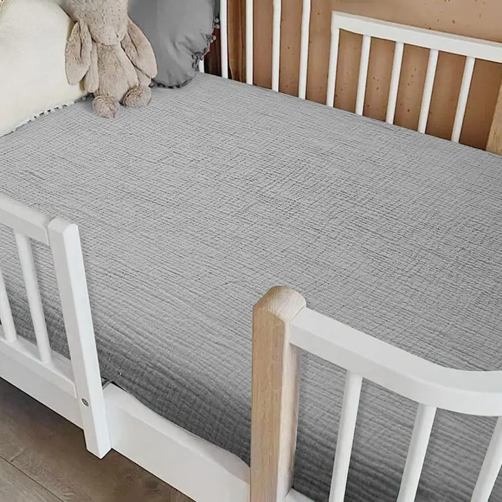 

Cotton Crib Sheets Soft Stylish Fitted Crib Sheets Maximum Comfort for Baby's Bed with Safety Convenience Baby Bed Cover