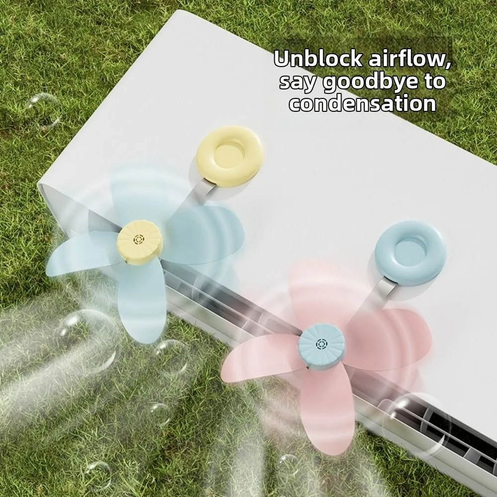 Anti-Direct-Blow Air Conditioner Air Deflector Fan Self Adhesive Adjustable Louver Air Conditioner Diversion Fan