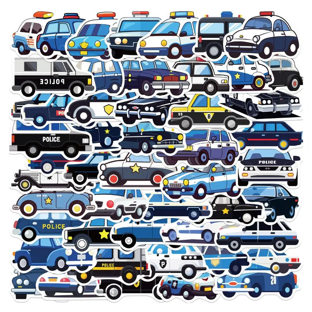 Adesivi in Pvc impermeabili varietà di stili di forme adesivi 50 adesivi Graffiti per auto dei cartoni animati decalcomanie in Pvc impermeabili per chitarra