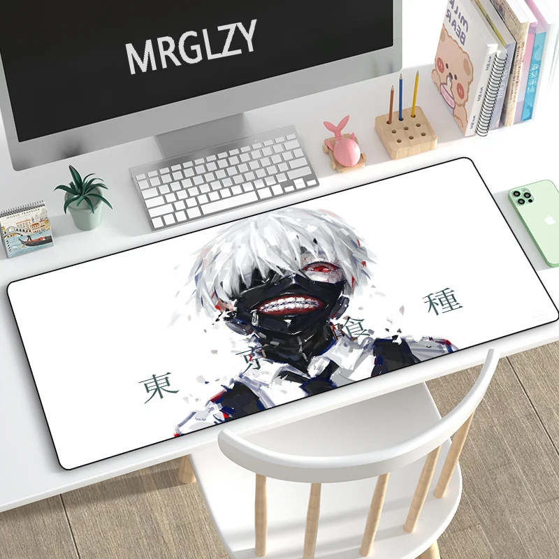 MRGLZY Multi-size Anime Tokyo Ghoul kaneki ken 40*80CM Large Mouse Pad Gaming Peripheral MousePad Computer Accessories Desk Mat