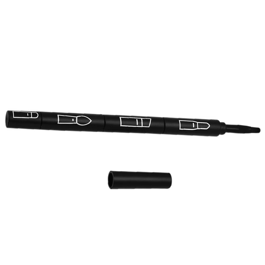 1 Stück 4-in-1-Make-up-Pinsel, tragbares Design, Lippen-Eyeliner, Lidschatten, Concealer-Werkzeug, langlebige Farbe für den Reisen
