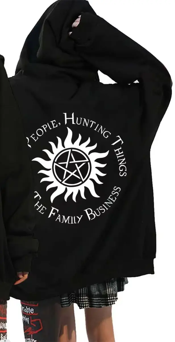 TV Play Supernatural Saving People Hunting Things The Family Business Zipper Hoodie Men Women Casual Oversized Zip Up Jackets