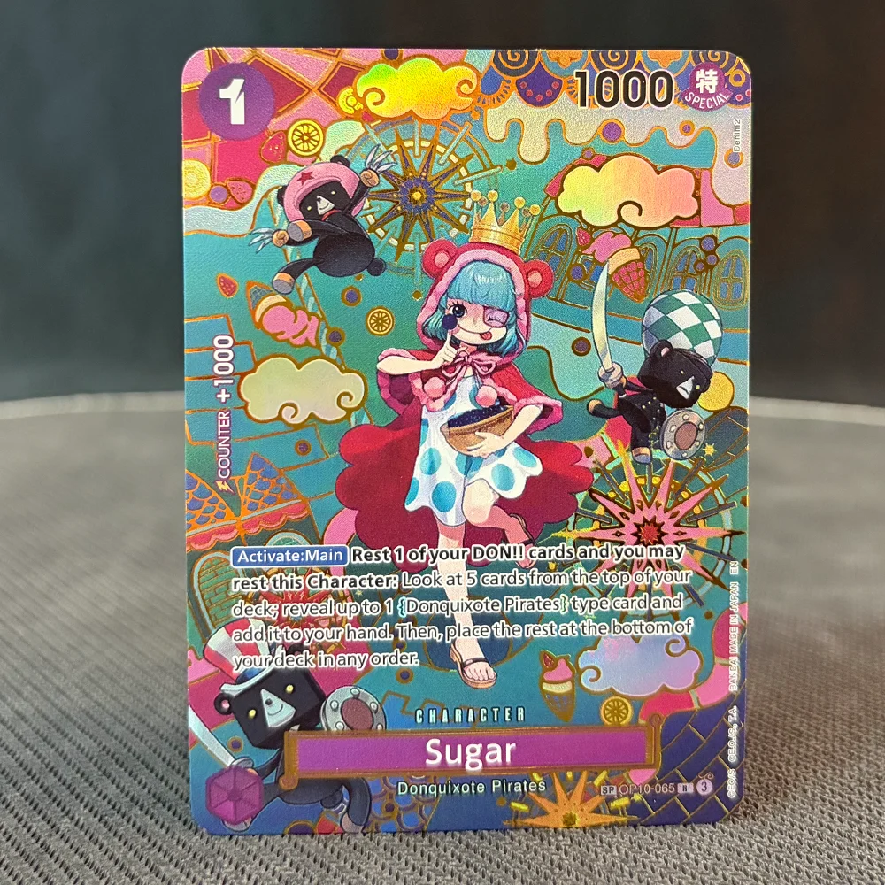 OPCG SP Goldprägung Buggy Perona Mihawk Sabo Ace Luffy Zoro-juurou Sanji Newgate Nami Hancock Hiyori ONE PIECE Proxy-Karten