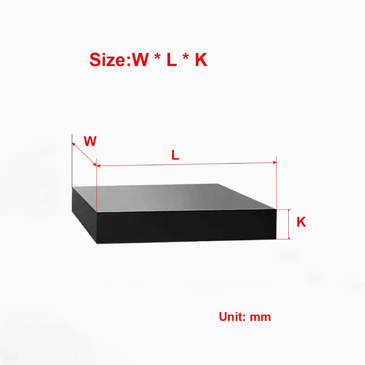 Black Anti Slip Wear-Resistant Shock-Absorbing Insulated Rubber Block Industrial Thick Rubber Pad Customized Processing Thick 10