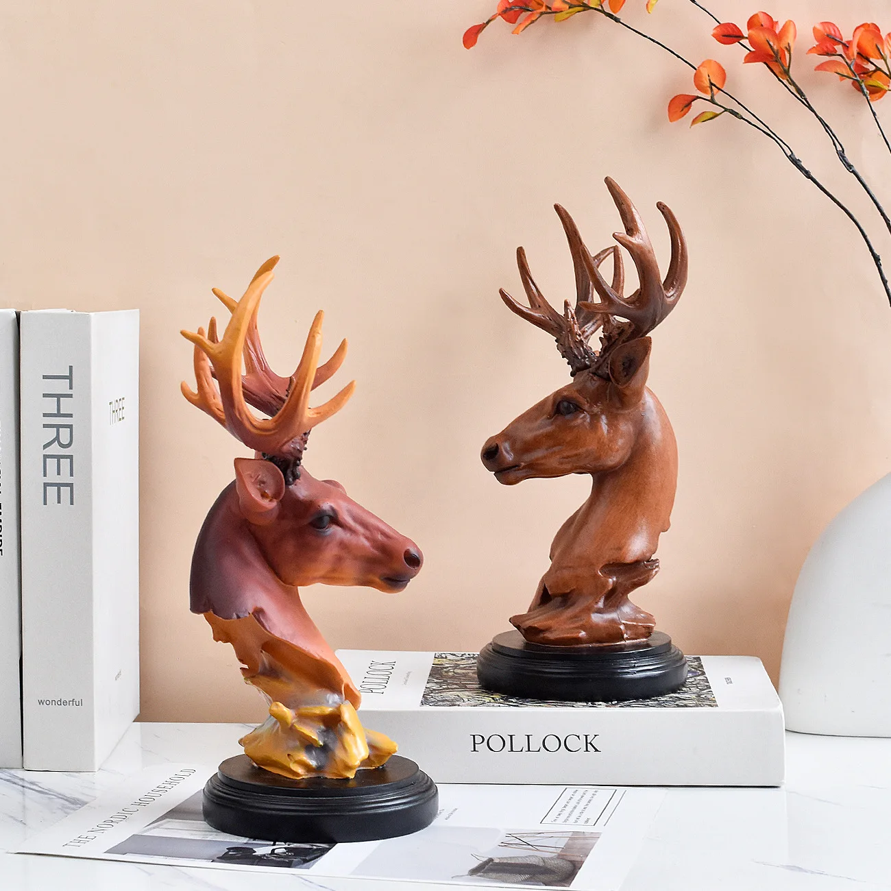 

Nordic elk resin ornaments resin plaster statue art teaching aids sketch copy sculpture