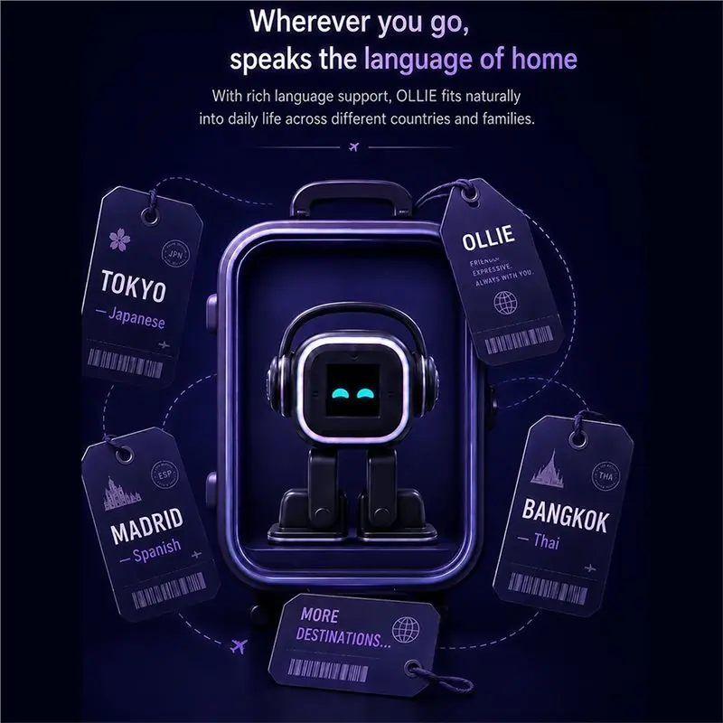 Reliable-Intelligent Emotion Perception AI Companion Robot Full Kit With Camera Voice Chat Touch Interaction Music Stories