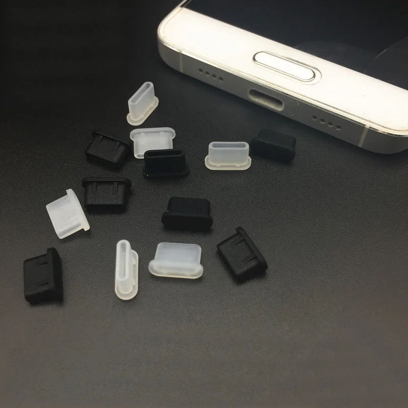 مكافحة الغبار سيليكون التوصيل ل usb شحن ميناء ، مكافحة الغبار غطاء للهاتف سامسونج هواوي شاومي ، 10 قطعة