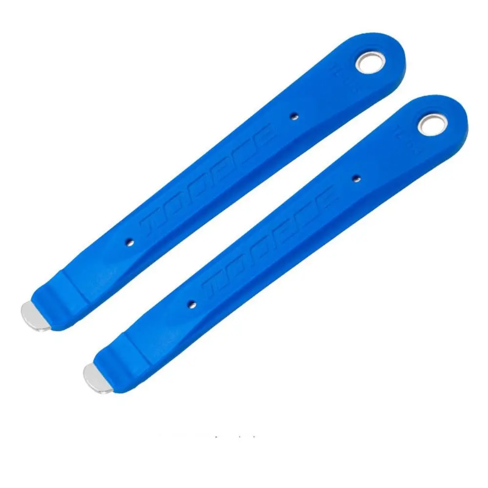 2PCS Cycling Accessories Plastic Bicycle Tire Lever Stainless Steel Blue Pry Bar Tyre Spoon Road Bike