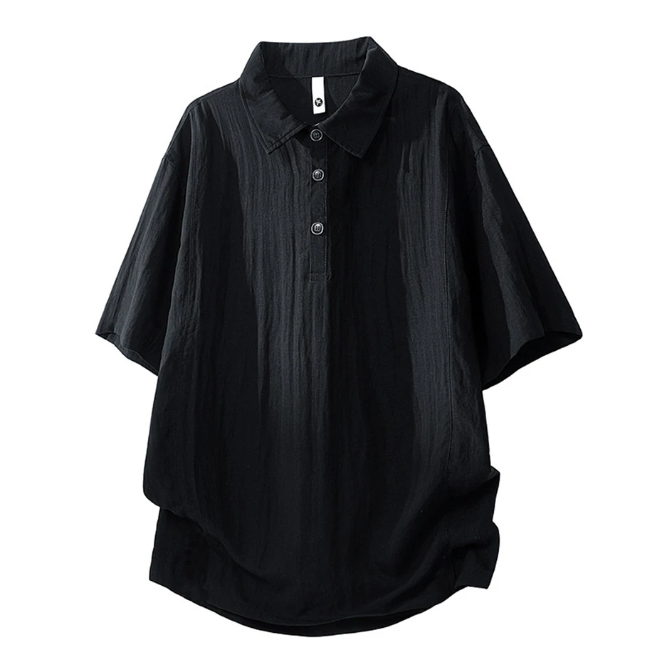 Solid Color Polo Shirt Men Summer Short Sleeve Polo Shirts 8XL Male Polo Shirts Big Size