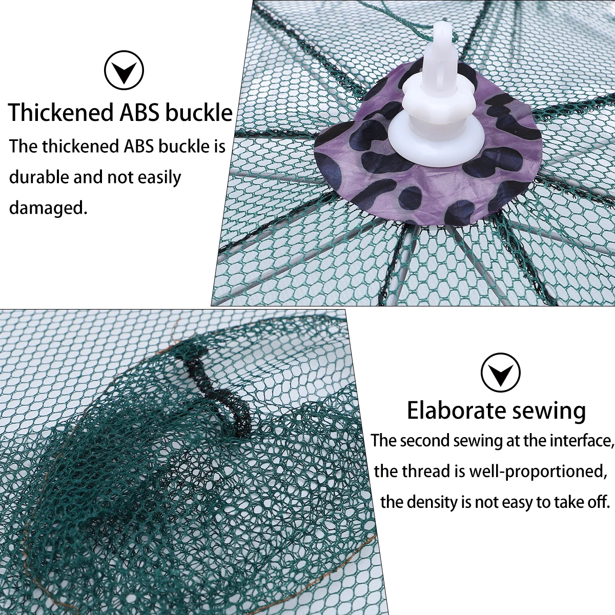 

Automatic Telescopic Fishing Shrimp Trap Foldable Mesh Net 16 Holes High Precision Nylon Freshwater for Crayfish