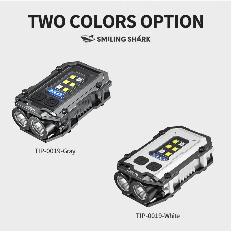 Smiling Shark TIP0019 Work Lamp COB Portable Key Chain Light Waterproof Rechargeable Work Light for Night Working Car Repairing