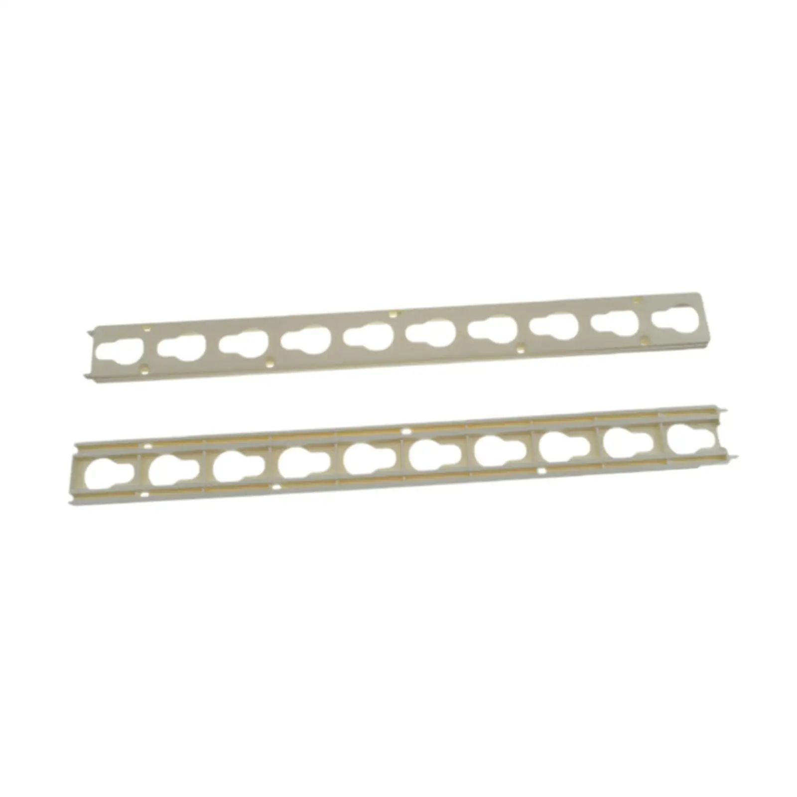 2Pcs Horse Keyhole Track Rail with 2 Jump Cues Versatile Equestrianism Horse Jump Pole Holders Quick Height Adjustment