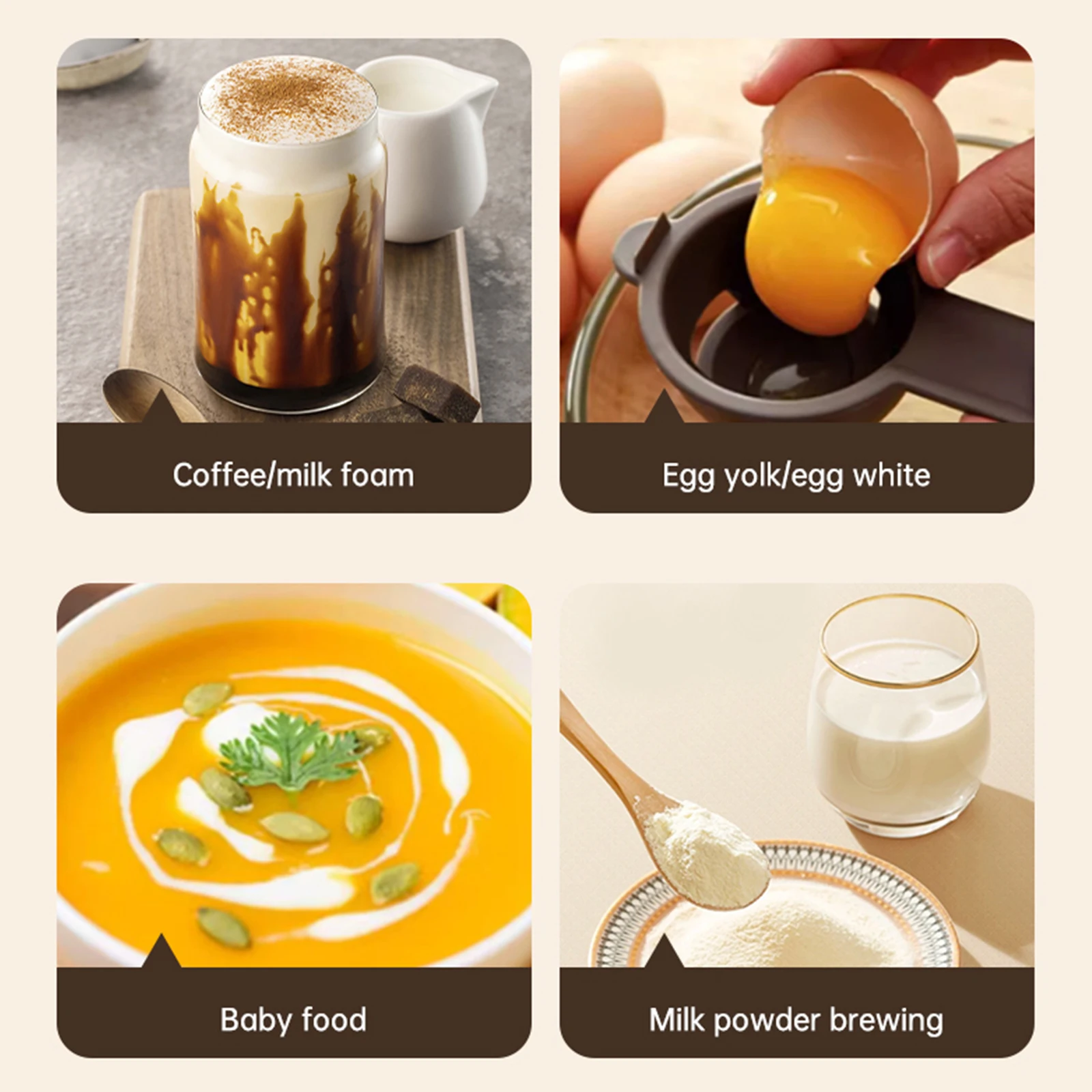 미니 음료 믹서 전기 핸드헬드 우유 거품기 커피 라떼 카푸치노에 적합 이상적인 선물 선택