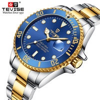 Tevise 2021 Big Diver Mechanical Business Watches Automatic Watch Men Waterproof Luxury Brand Full Steel Wristwatch Reloj Hombre