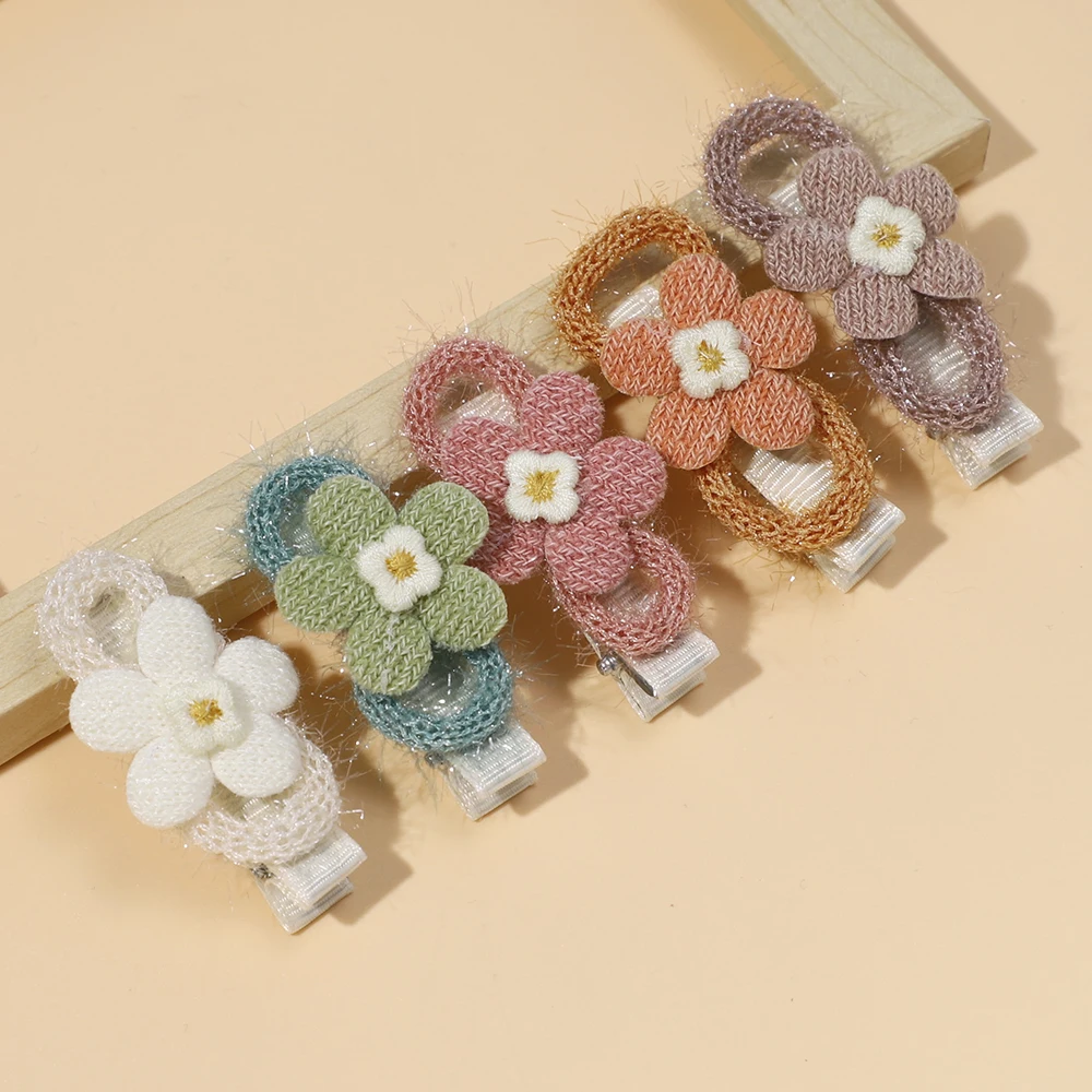 Baby Girl Hair Clips Floral Flowers Hairpins Cute Alligator Clips for Newborn Baby Infant Barrettes Children's Accessories