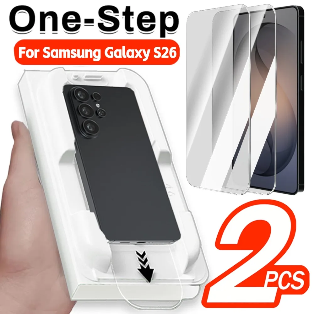 

2-1pcs Easy To Install Tempered Glass Screen Protector for Samsung Galaxy S26 Plus/S26 Ultra Dust Free HD Clear Protective Film
