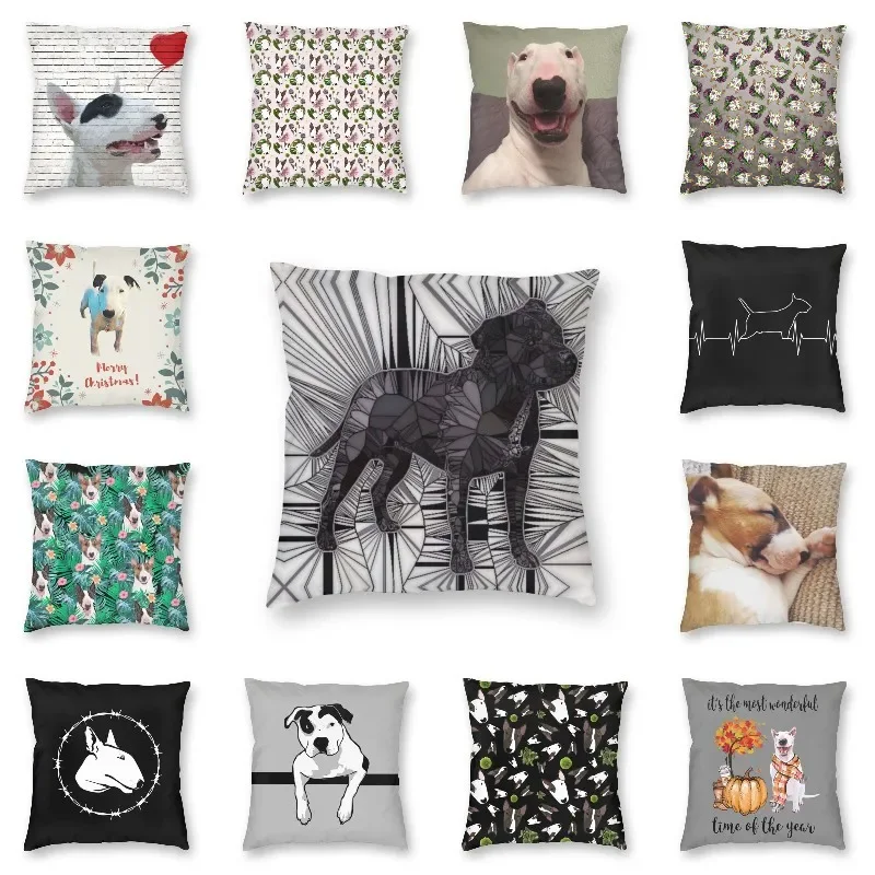 Modern Pet Pillowcase, Cushion Cover, Pillowcase, Pillowcase, Home Decor, Viruses, Bull Terrier, Dog, Lovers