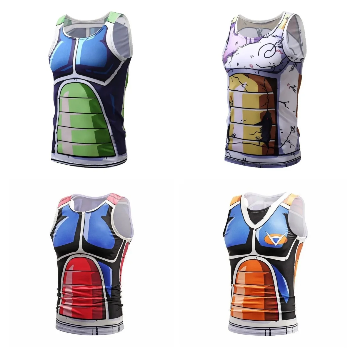 2026 Sommer Dragon Ball Retro Fitness-Weste Herren Übergroße 3D-Bedruckte Weste Familien-Unisex Kinder-Sportshirt
