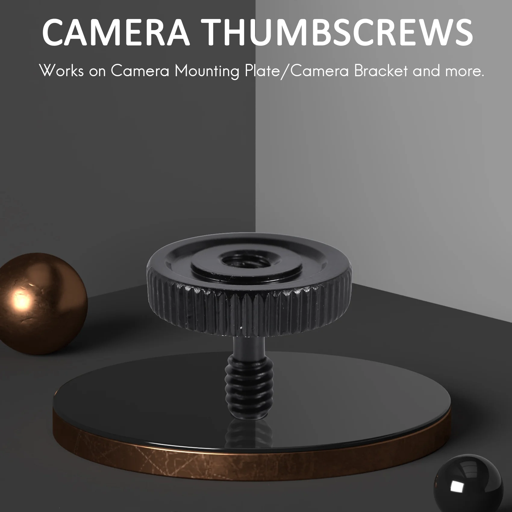 Thumb Screw Camera, Quick Release, L Suporte, Adaptador de Montagem, Inferior, Rosca Fêmea, 1 pol, 4 pol, 20 pol, Pacote de 2