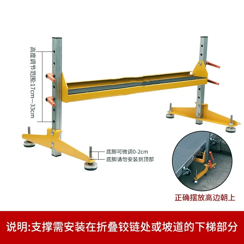 المريض كبار السن صعودا وهبوطا للطي المنحدر كرسي متحرك الوصول إليها منحدر سبائك الألومنيوم خطوة جسر الزنبرك تسلق الدرج #3