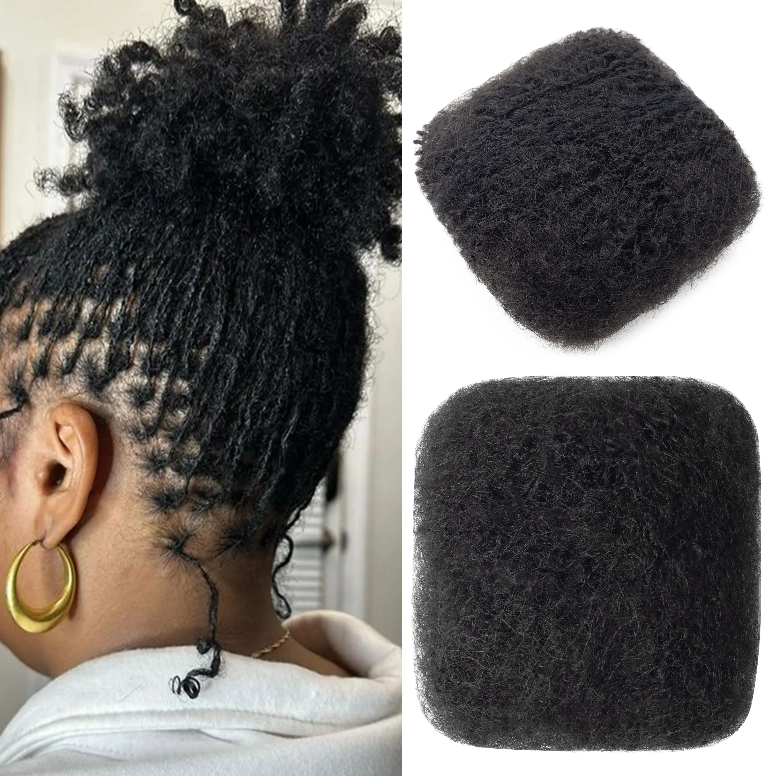 

Best-selling 100% Human Hair Natural Black 30g 8-12 Inches Afro Kinky Hair Extension for Make and Repair Dreadlocks