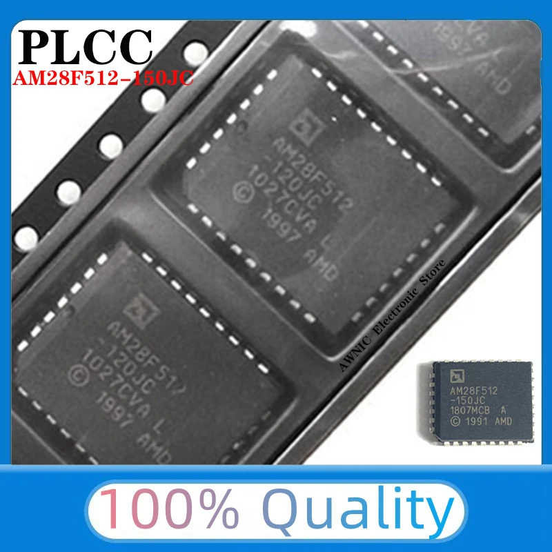 (5-10 Pieces) AM28F512-150JC AM28F512 28F512 PLCC32 Best Quality