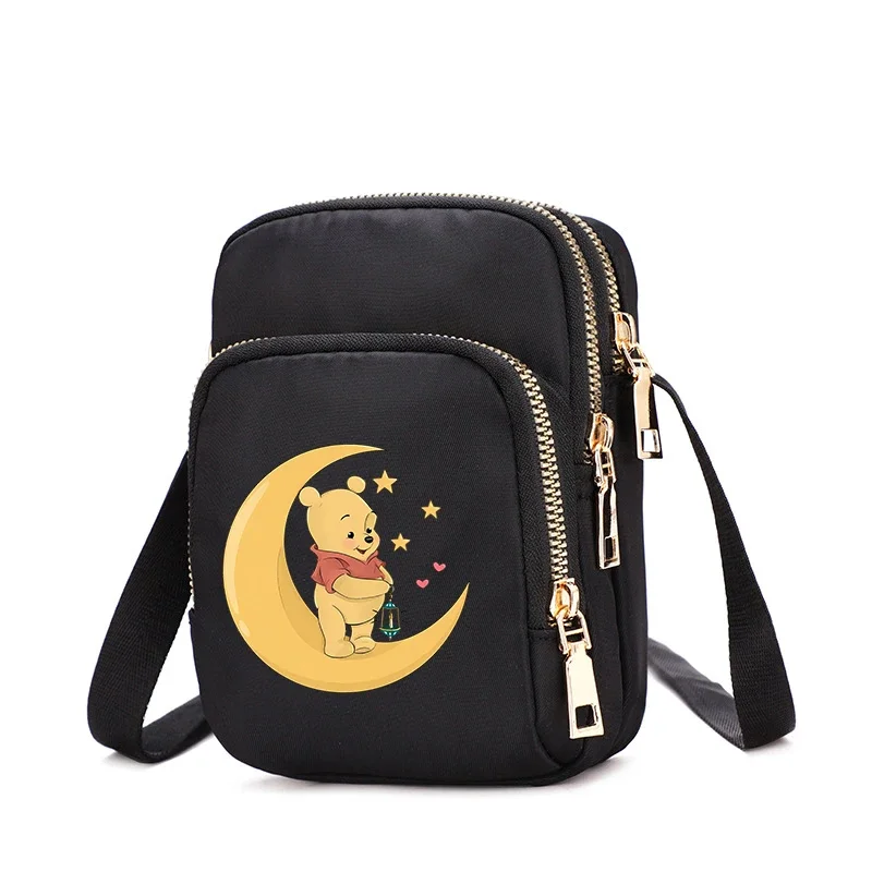 New Winnie The Pooh Crossbody Bag Women Shoulder Bags Teenie Weenie Tote Bag Underarm Phone-Bag Fashion Collocation Trendy