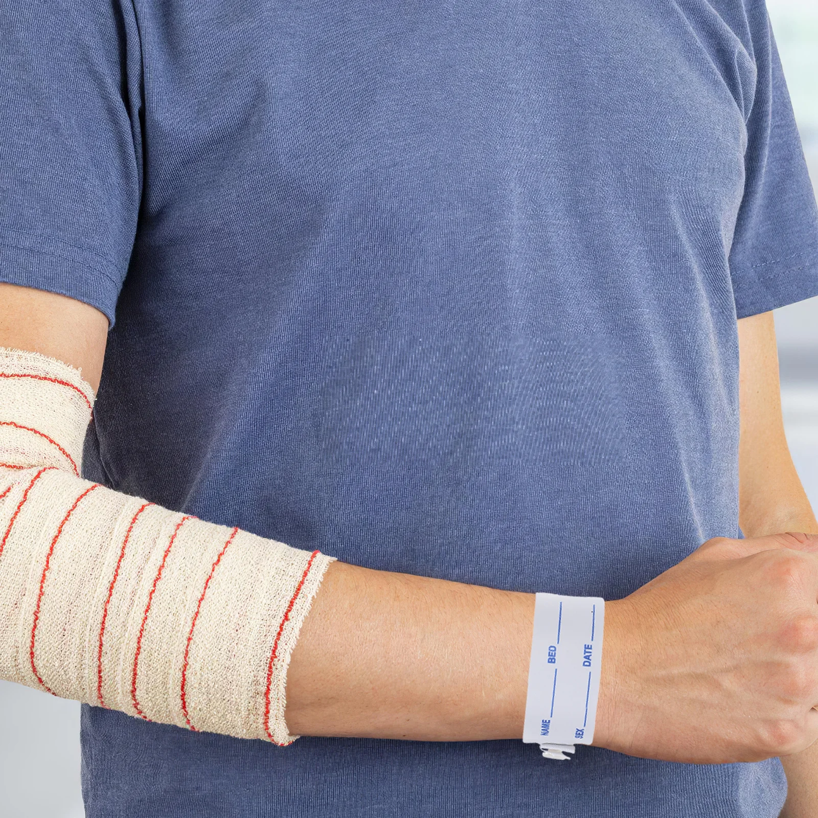 Pulseira de identificação Bandas Rfid ajustáveis para rastreamento de pacientes hospitalares Pulseira de identificação de várias cores