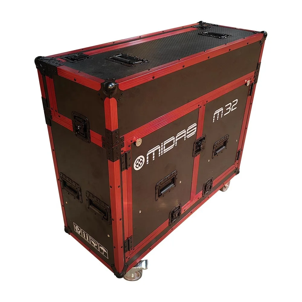 Flight Case Midas M32 personalizzato con supporto per Laptop versione idraulica Pa Sound System Studio Digital Mixer Flight Case